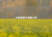分院前那方温暖之所