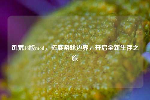 饥荒18版mod,拓展游戏边界,开启全新生存之旅