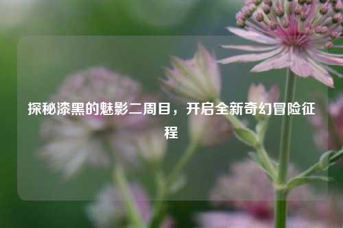 探秘漆黑的魅影二周目,开启全新奇幻冒险征程