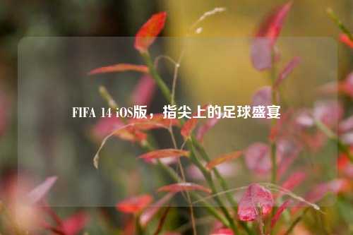 FIFA 14 iOS版，指尖上的足球盛宴